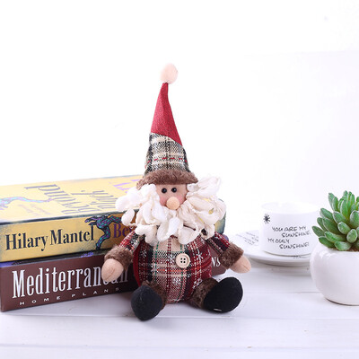 

Christmas Santa Claus Snowman Elk Ornament Festival Party Xmas Table Decor Doll