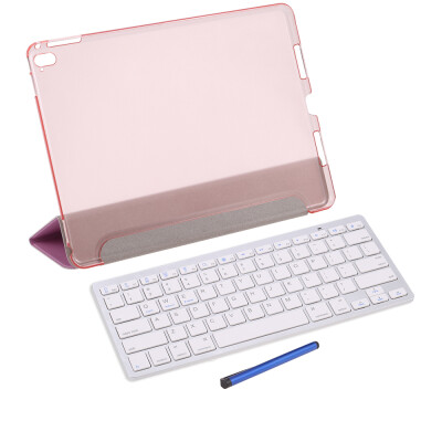 

Wireless Bluetooth Keyboard Folding Foldable Magnetic PU Leather Case Cover Stand Holder Stylus Pen Protective Film for iPad Pro 9