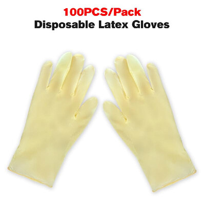 

100PCSPack Disposable Latex Gloves 12in Powder Free Cleaning Thicken Rubber Gloves Multifunctional Home Food Medical Cosmetic Di