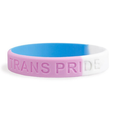 

1 Pcs Rainbow Silicone Bracelet Pride Trans Pride Bi Pride Wristband Support LGBTQ Cause
