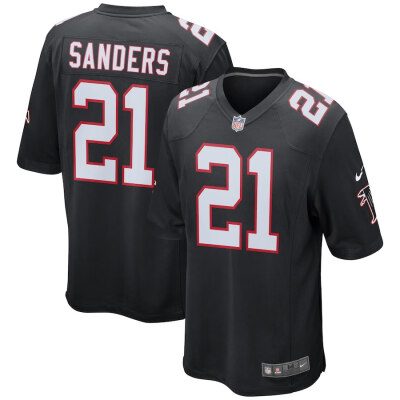 

Mens Football Jersey Atlanta Falcons Deion Sanders Black Retired Player Game Jersey