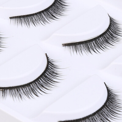 

〖Follure〗Big sale 5 Pair Fashion Natural Handmade Long False Black Eyelashes Makeup