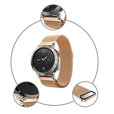 

〖Follure〗Milanese Magnetic Loop Stainless Steel Band For Garmin Fenix Chronos