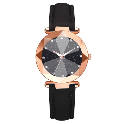 

Best selling ladies watch diamond fashion PU wrist watch business casual watch