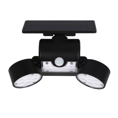 

Solar Light Outdoor Double Head Rotating Motion Sensor Garden Landscape Street Light 30 LED