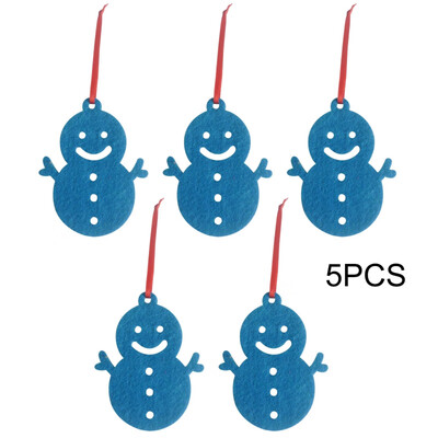 

5Pcs Christmas Gift Cartoon Bowling Tree Shape Decoration Christmas Tree Pendant Set New Year Ornaments