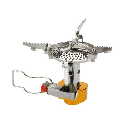 

Portable Foldable Stainless Steel Electronic Ignition Outdoor Stove Mini Gas Burner Stove for Camping Picnic