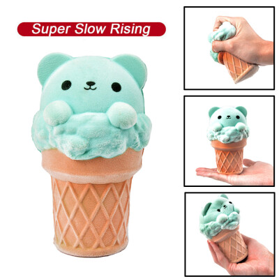 

Siaonvr Mini Adorable Ice Cream Bear Super Slow Rising Kids Fun Toy Stress Reliever Toy