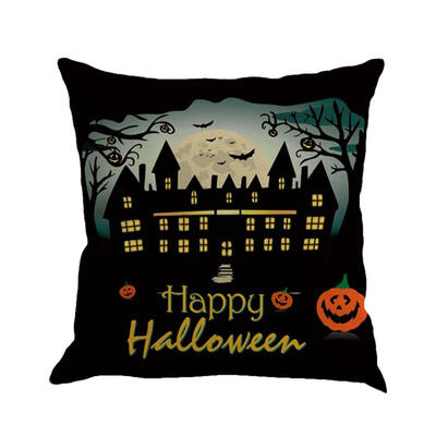 

Halloween Pumpkin Linen Breathable Pillow Cover Pillowcase Cushion Wrap