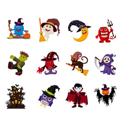 

Halloween Window Clings Decals Window Stickers Halloween Decorations Kit For Kids Rooms Bar Party Wall Sticker Home Decor