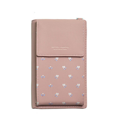 

Fashion Women Floral Single Shoulder Crossbody Phone Bag Card Cash Holder Purse