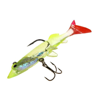 

Lixada 4Pcs 8cm 7g Soft Lead Fishing Lures Long T Tail Transparent Baits Treble Hook