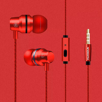 

Metal In-ear Headset Good Sound Quality Waterproof Mobile Phone For Mobile Phone Computer MP3