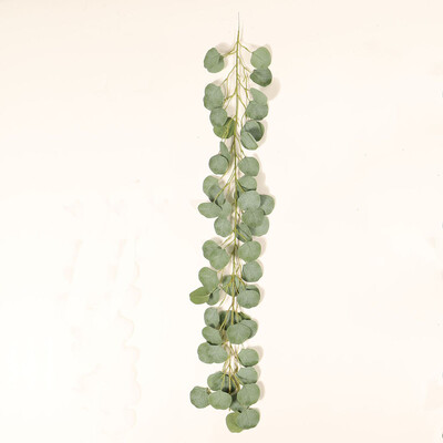 

Gobestart Simulation Plant Small Eucalyptus Green Leaf Money Leaf Home Decoration