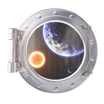 

3D Space Capsule Removable PVC Waterproof Decal Home Wall Window Stickers
