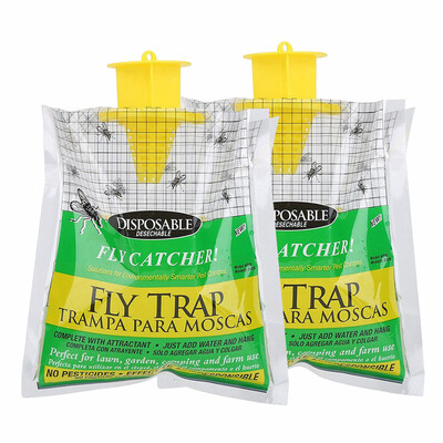 

Siaonvr Disposable Fly Trap Catcher Fly Catcher Insect Trap Hanging Style Pest Control