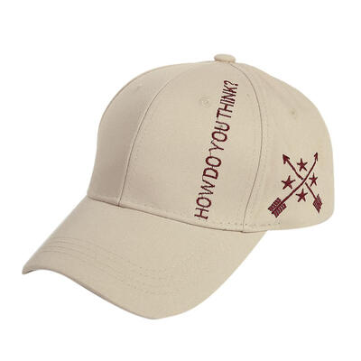 

Letter Print Baseball Cap Unisex Star Arrow Embroidery Snapback Caps Sunhat
