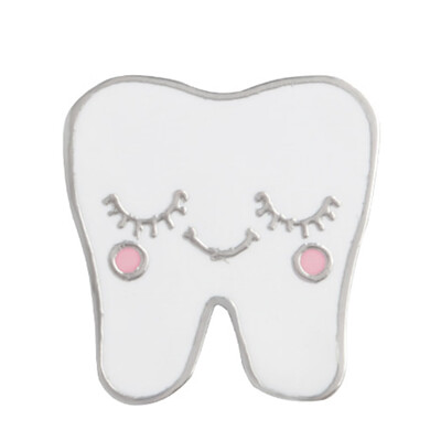 

Cute Tooth Brooch Pin for Girl Boy Dentist T-shirt Coat Backpack Hat Badge Gifts
