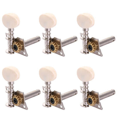 

6pcs Open Gear Single Hole Acoustic Folk Guitar String Tuning Pegs Tuners