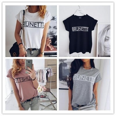 

Womens Short Sleeve Tops Summer Beach Ladies Casual Loose Blouse Top Printed Shirt T-Shirt