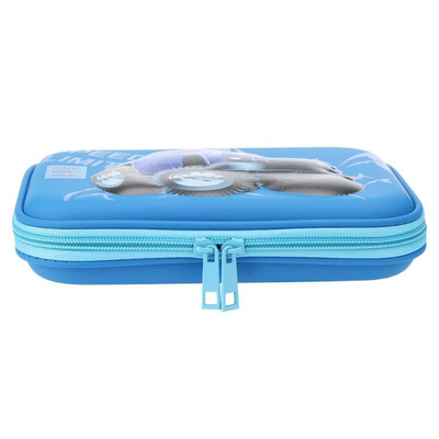 

Kids Cartoon Car Large Capacity Pencil Bags Student EVA Pencil Case Blue