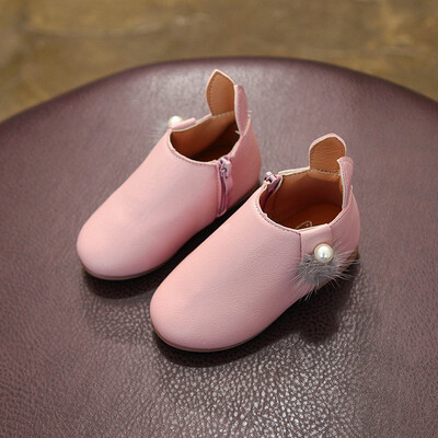 

Children Shoes PU Leather Baby Girl Shoes Boots Breathable Low-Heeled Kids Girls Shoes Spring Fashionable