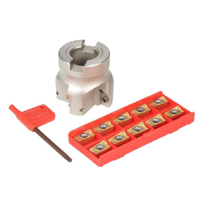 

BAP400R-50-22 4 Flute Face End Mill Milling Cutter 10pcsbox APMT1604 Carbide Inserts T15 Wrench CNC Milling Machine Tools