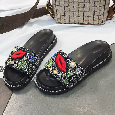 

Slippers for women to wear fashion students Joker beach shoes beach summer womens shoes slippers