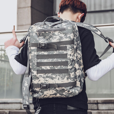 

Backpack Mens Shoulders Fashionable Personality Korean Version Oxford Textile Travel Sports Bag Triple Purpose