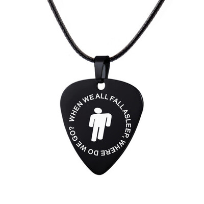 

Stainless Steel Necklace Guitar Picks Chain Pendants Decoration Accessories for Boys Girls Women
