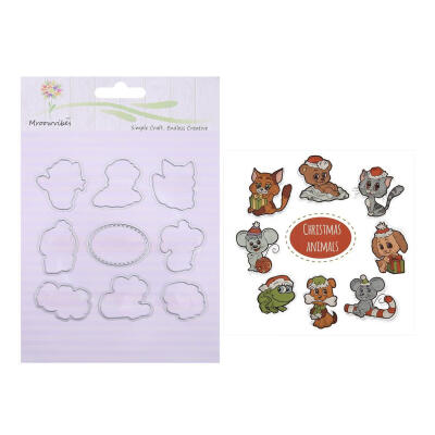 

Xmas Animals Metal Cutting Dies Stencil Scrapbooking Embossing Paper Cards