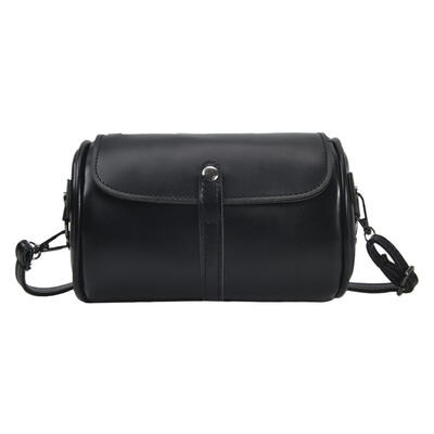 

Vintage PU Leather Shoulder Packs Solid Color Women Men Crossbody Bags