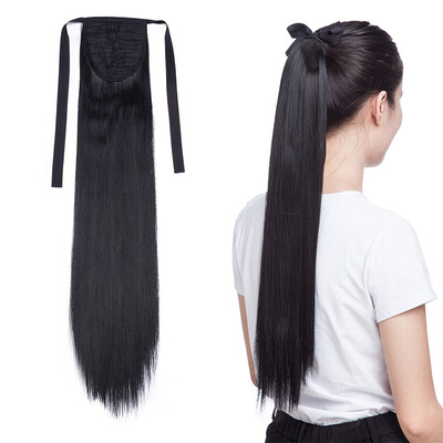 

Ponytail Extension One Piece Tie Up Clip in Hair Extensions Hairpiece Binding Pony Tail Extension for Woman