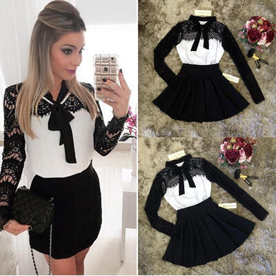 

Womens Black LACE Long Sleeve Cocktail Party Club Dress Size681012&ltwbr &gt14