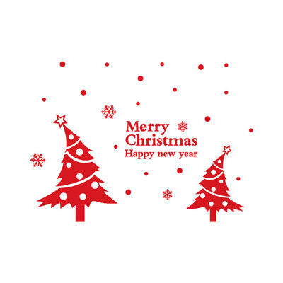 

〖Follure〗New Year Merry Christmas Wall Sticker Home Shop Windows Decals Decor