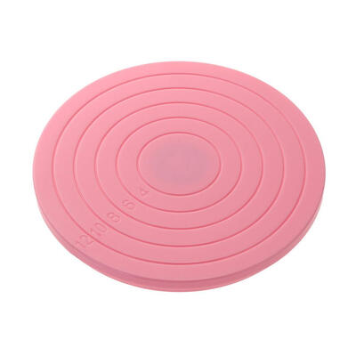 

14cm Plastic Rotating Cake Decor Base Sugar Turntable Anti-Skid Platform