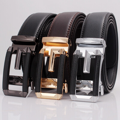 

Manufacturers mens belt leather automatic buckle business pants with youth tide casual leather gift belt custom