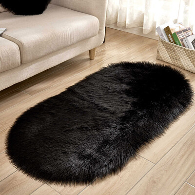 

Toponeto Soft Rug Chair Cover Artificial Sheepskin Wool Warm Hairy Carpet Seat Mats Rug