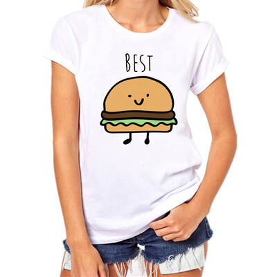 

Nomeni Women Printing First Kiss Tees Shirt Short Sleeve T Shirt Blouse