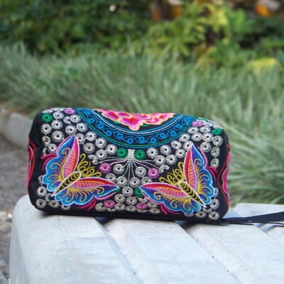 

Tailored Women Ethnic Handmade Embroidered Wristlet Clutch Bag Vintage Purse Wallet