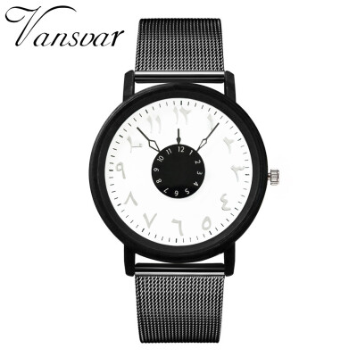 

Gobestart vansvar Casual Quartz Stainless Steel Band Newv Strap Watch Analog Wrist Watch