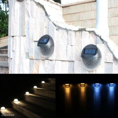 

SOLAR POWER LED GARDEN FENCE LIGHTS WALL PATIO OUTDOOR SECURITY LAMPS