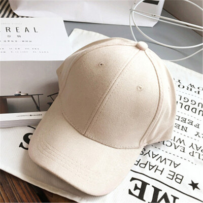 

Hard Korea solid color suede hip - hop cornice baseball cap men&women autumn&winter sun - shading cap tide wholesale