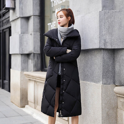 

Roseonmyhand Women Outerwear Loose Button Coat Long Cotton-padded Jackets Pocket Coats