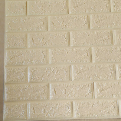 

EVA Foam 3D DIY Wall Stickers Room Home Decor White Brick Stone Wall Poster SALE