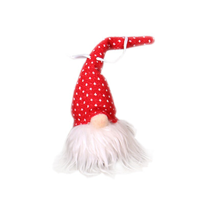 

Lighting Gnome Doll With Knitted Hat Christmas Pendant Decorative Hanging Ornament