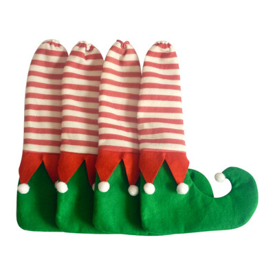 

4 pcsset Christmas chair feet cover Christmas Decoration Tables&chairs foot covers Non-slip Cases