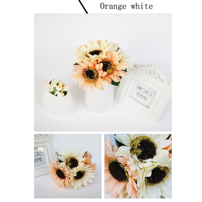 

〖Follure〗Fake Sunflowers Silk Flowers Table Centerpieces Arrangements Home Indoor