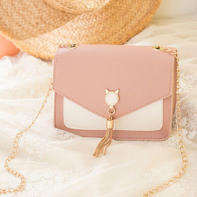 

Tailored Women Cover Fringe Shoulder Small Square Bag Messenger Cat Mobile Phone Bag