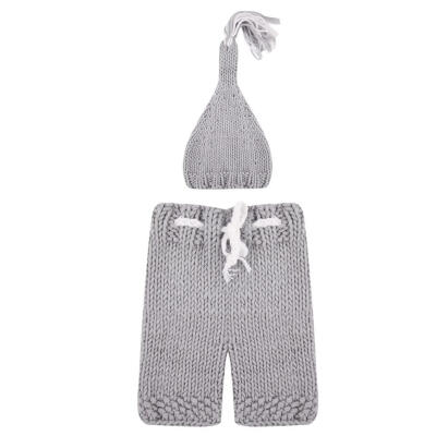 

Newborn Baby Sweater Suits Girl Boy Crochet Wool Knit Costume Photo Props